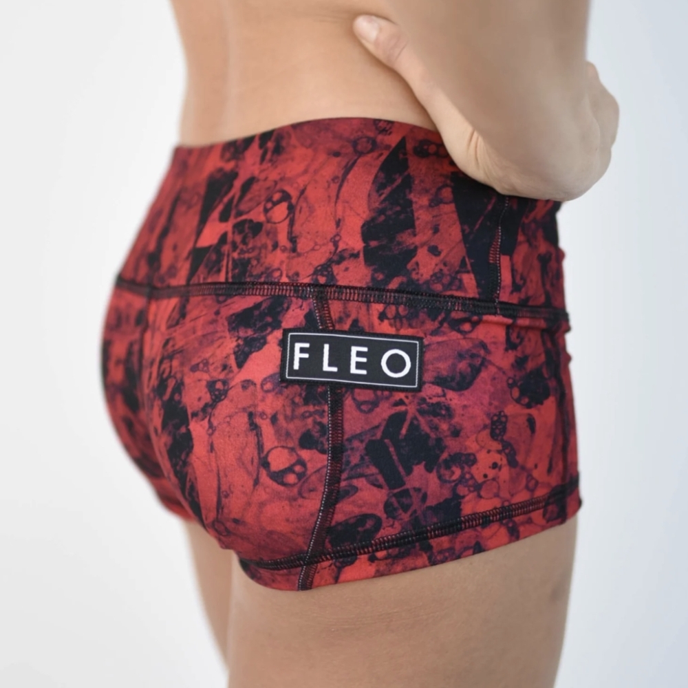 Fleo low rise contour red lava small
